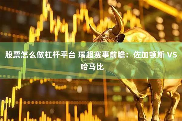 股票怎么做杠杆平台 瑞超赛事前瞻：佐加顿斯 VS 哈马比